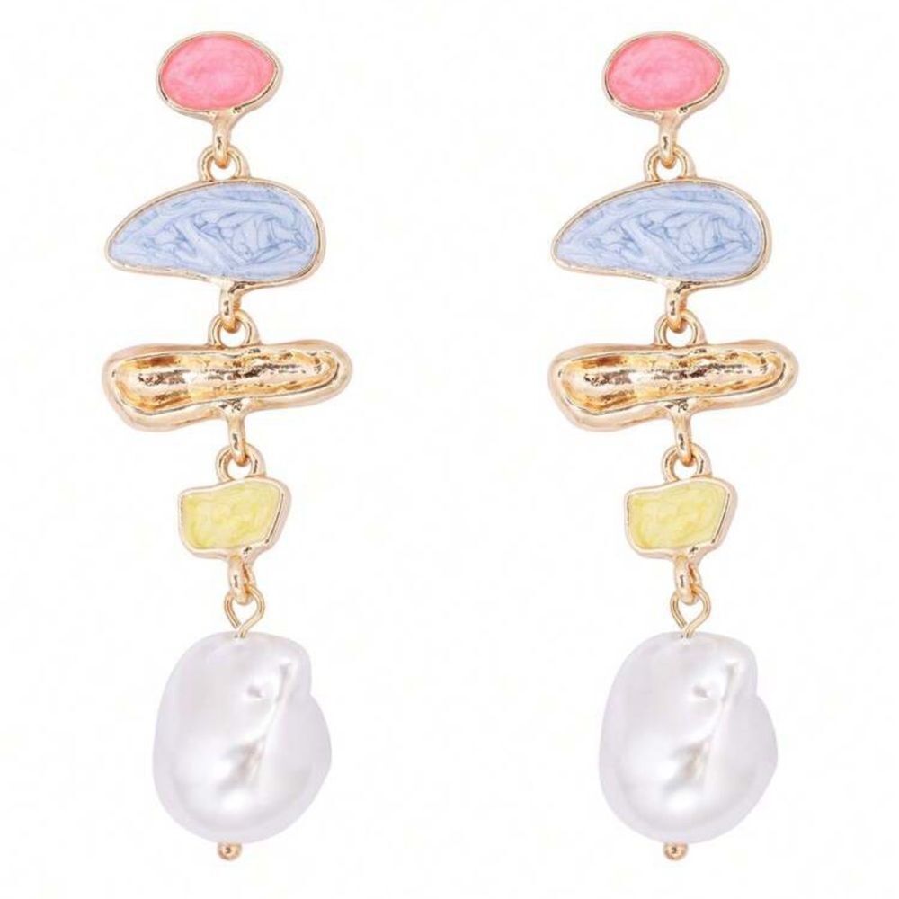 pearl drop earrings H44
